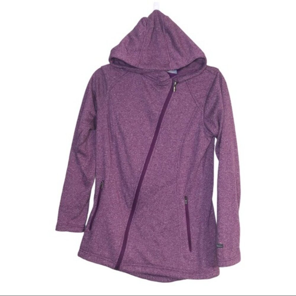 Columbia Purple Fleece Hoodie Zip-Up Jacket